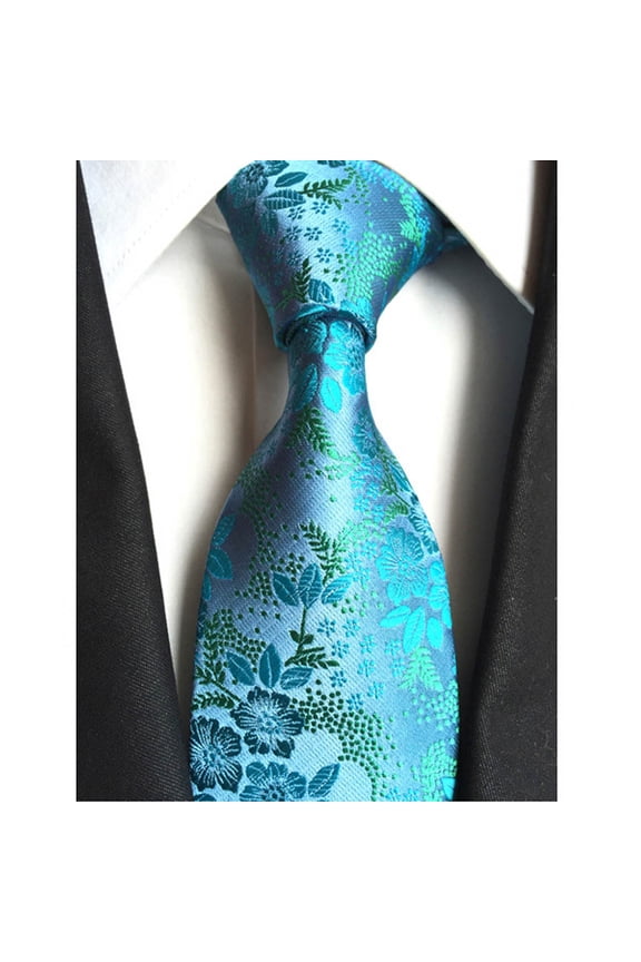 Men Fashion Paisley Flower Wide Necktie Wedding Party Business Tie