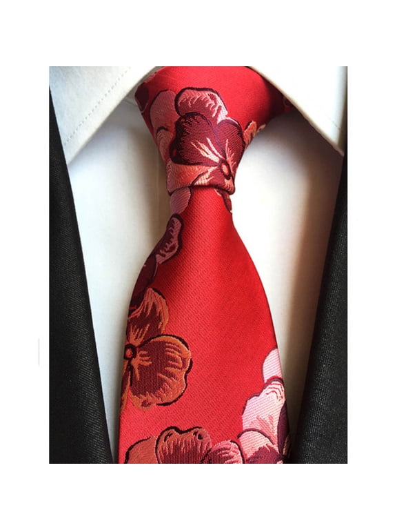 Men Fashion Paisley Flower Wide Necktie Wedding Party Business Tie