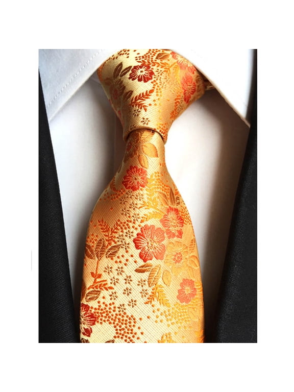 Men Fashion Paisley Flower Wide Necktie Wedding Party Business Tie