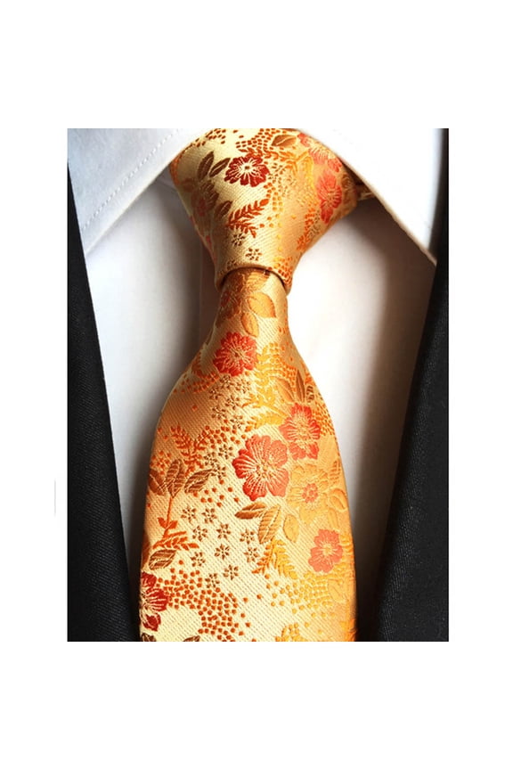 Men Fashion Paisley Flower Wide Necktie Wedding Party Business Tie