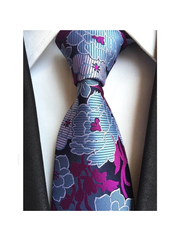 Men Fashion Paisley Flower Wide Necktie Wedding Party Business Tie