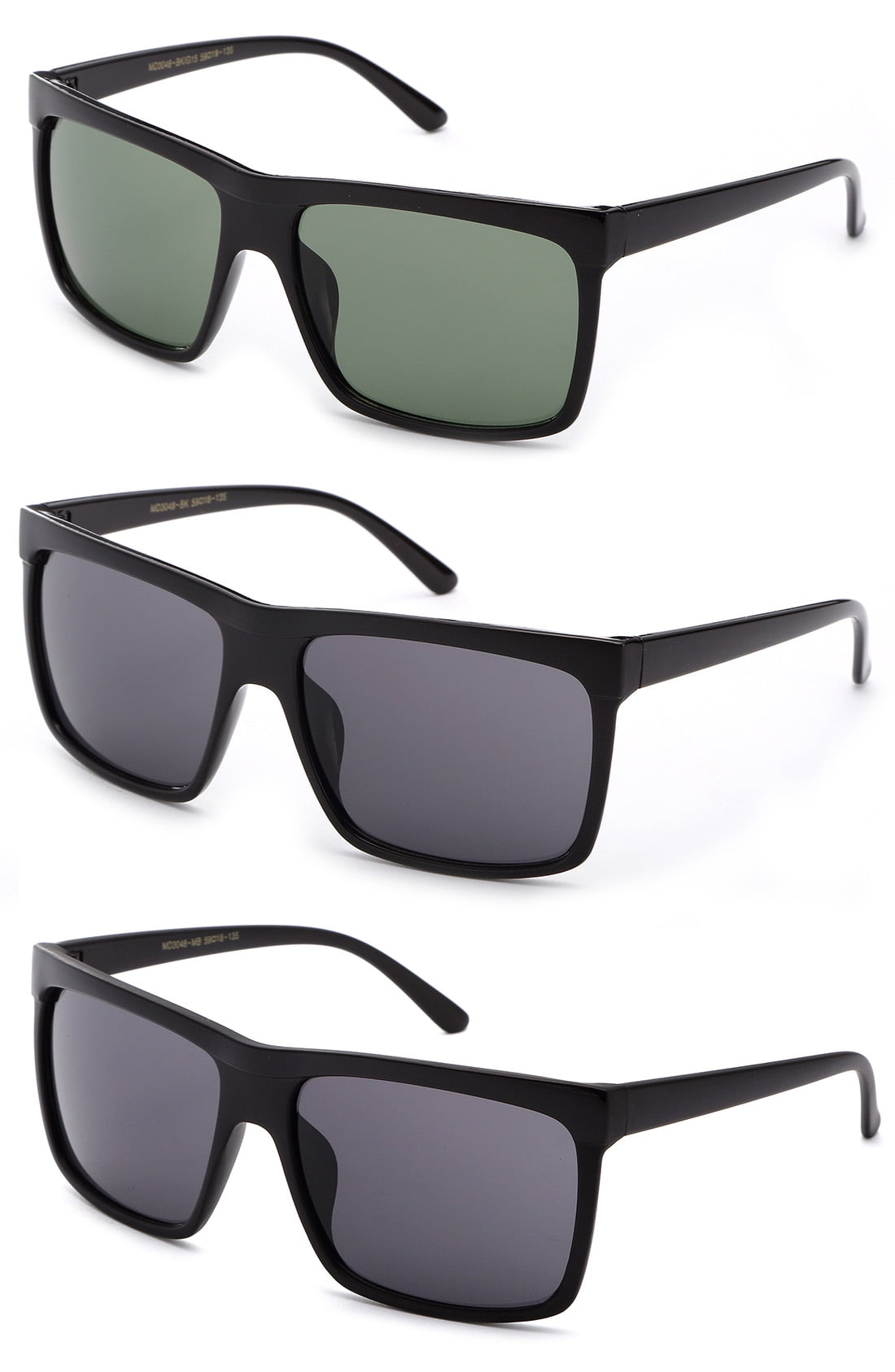 Men Fashion Squared Large Frame Sunglasses UV 400 Protection  display picture 3