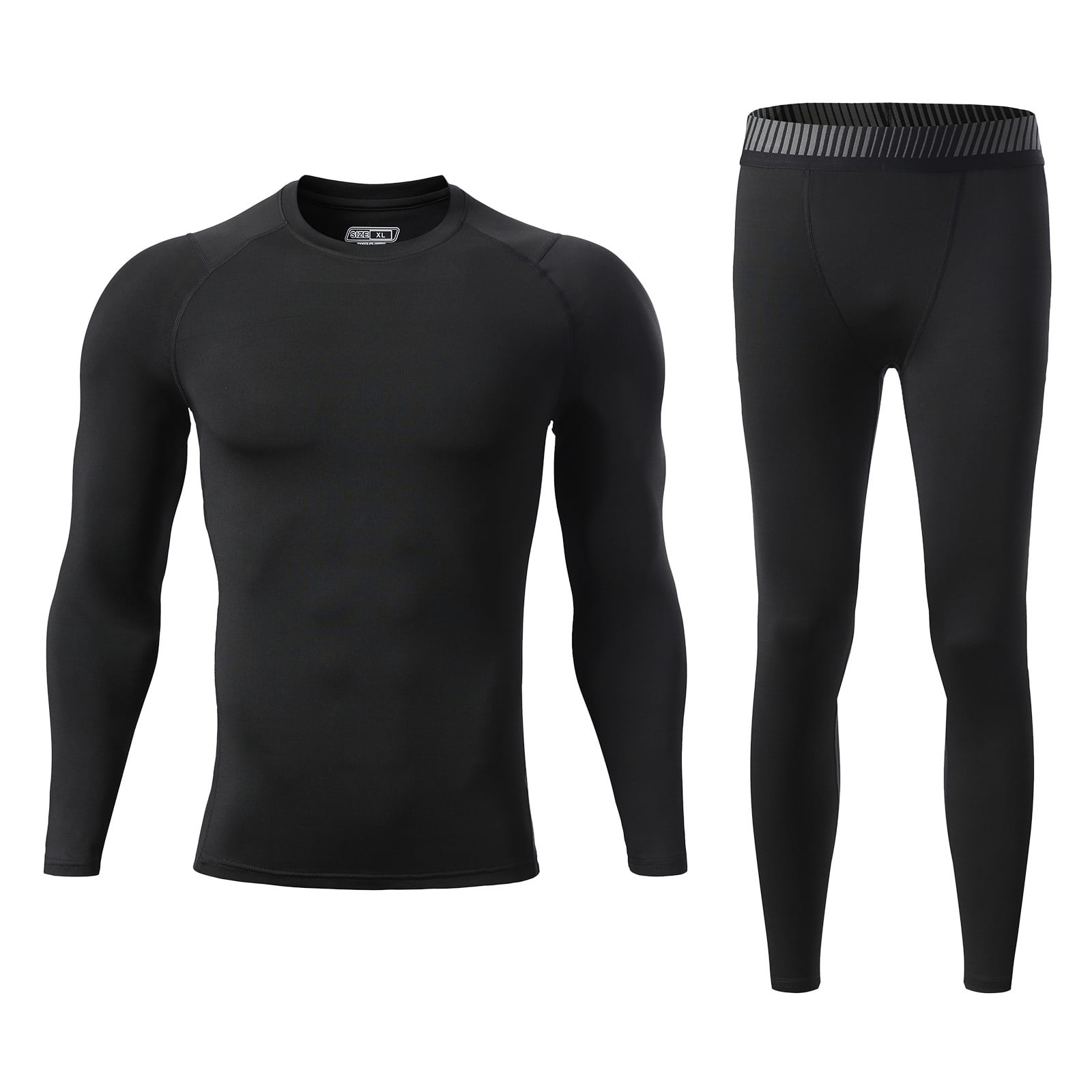 Men's Thermal Underwear Set, Winter Fleece Lined Sport Long