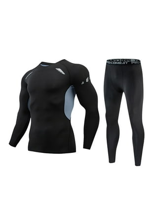 Men's Thermal Compression Pants Athletic Leggings Base Layer Bottoms  Underwear Slim Legging Tight Pant Trousers 