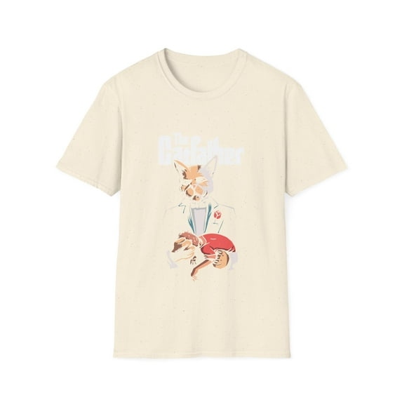 Men Father's Day CatFather Cat Lovers Christmas Tee