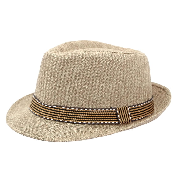 Men Fedora Hat Banded Lightweight Summer Hat Breeze Cool City Travel Hat Sun Ready Trip