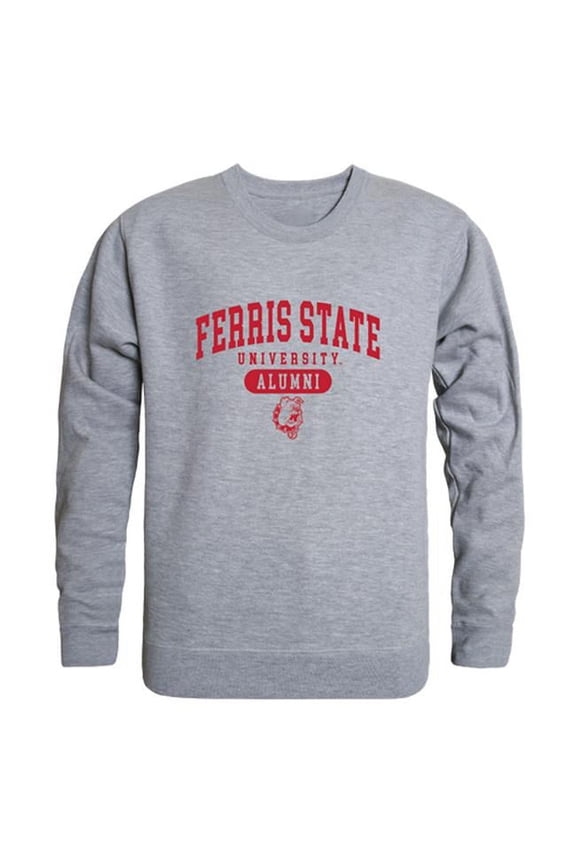 Men Ferris State Bulldogs Alumni Fleece, Heather Grey - Small