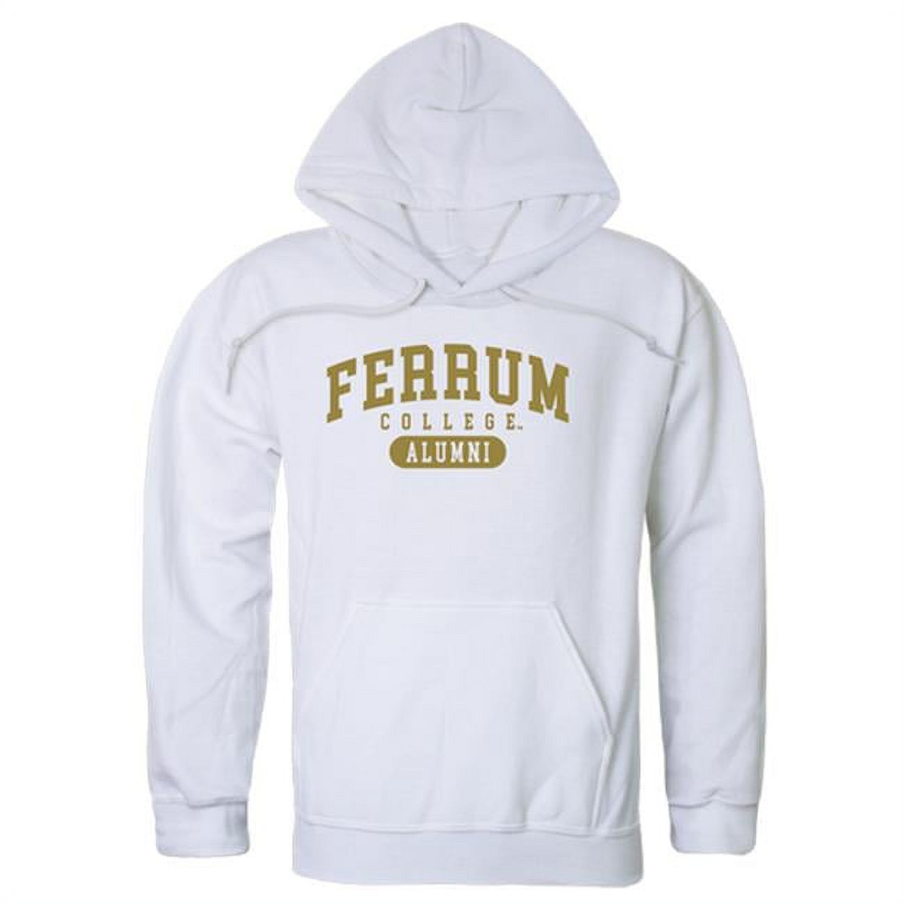 Men Ferrum College Alumni Hoodie, White Extra Large