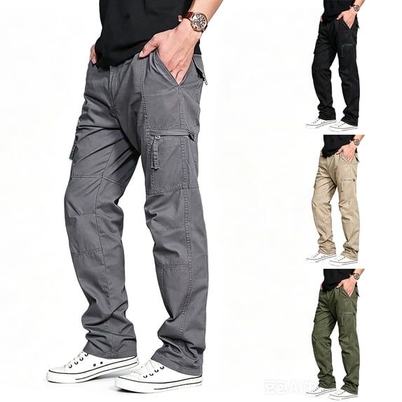 Men Field Multi Utility Pants Regular Reinforced Stretch 6 Pocket All Terrain Cargo Pants S-XL
