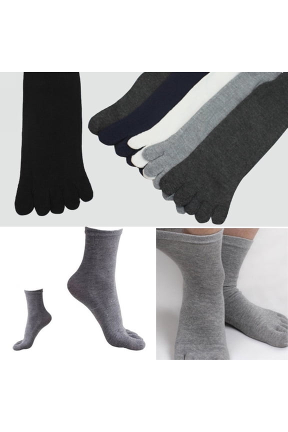 Men Five Separate Toe Socks 5 Pairs Cotton Blend Comfortable Warm Health Fashion Hot Socks
