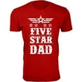 thumbnail image 1 of Men Five Star DAD T-Shirt, 1 of 2