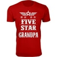 thumbnail image 1 of Men Five Star GRANDPA T-Shirt, 1 of 2