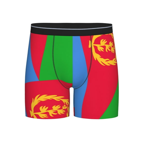 Men Flag Of Eritrea Boxer Briefs Moisture Wicking Funny Boxer Shorts