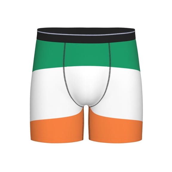 Men Flag Of Ireland Boxer Briefs Novelty Boxer Shorts Underwear No Fly