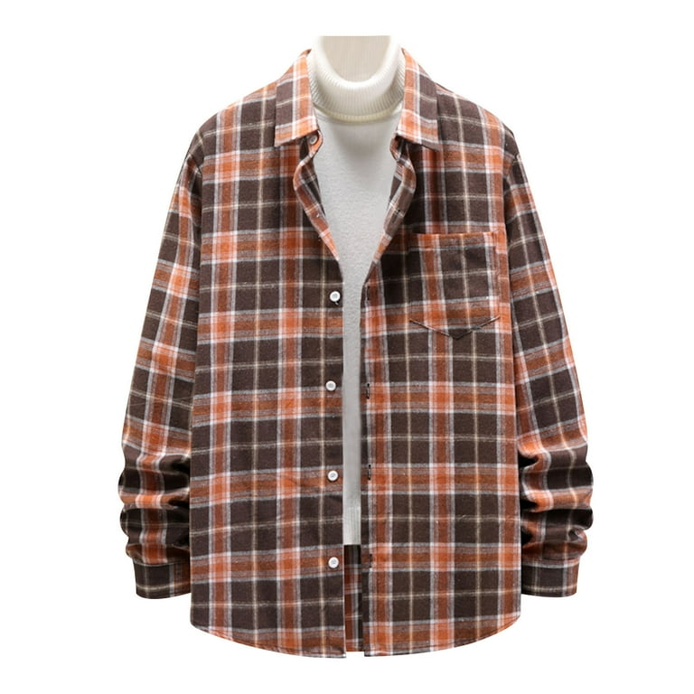Casual Lapel Long Sleeve Plaid Overcoat Casual Lapel Long Sleeve Plaid Overcoat
