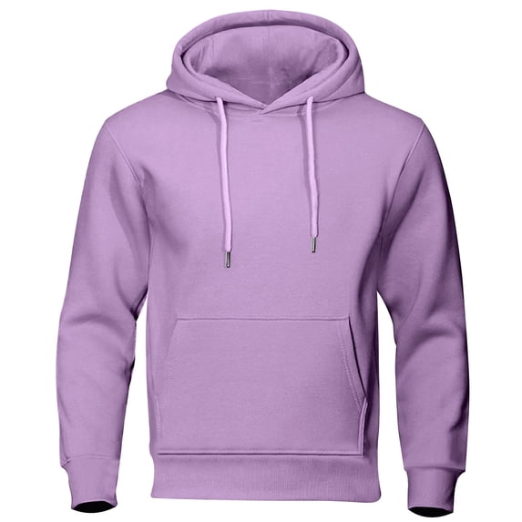 Men Fleece Hooded Sweatshirt Casual Long Sleeve Hoodies Pullover Fashion Drawstring Hoodie with Kangaroo Pocket