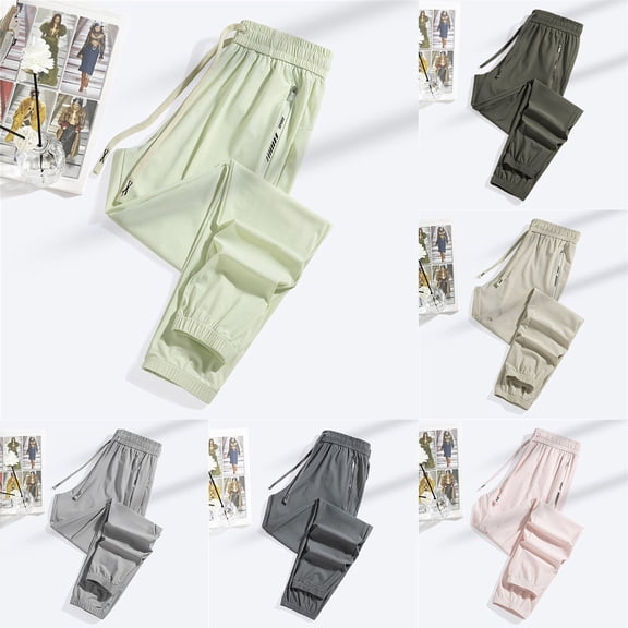 Men Lined Joggers Pants Winter Warm Active Running Outdoor Sweatpants Army Green XL