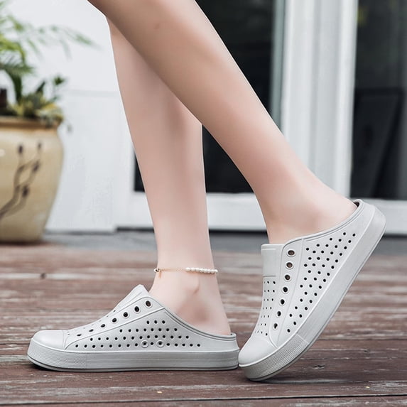 Men Flip Flops Arch Support Comfortable Slip On Clogs Breathable Casual Daily Wear Indoor Outdoor Walking with Elastic Open Toe Mens Shoes