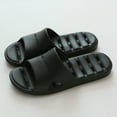 thumbnail image 1 of Men Flip Flops Arch Support Fashion All Seasons Flat Non Lightweight Home Bathroom Waterproof Comfortable Hollow Sole Open Toe Sandals for Men, 1 of 4