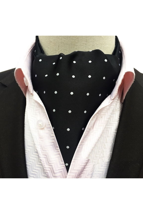 Men Floral Paisley Polka Dots Scarves Cravat Ascot Wedding Party Business Tie