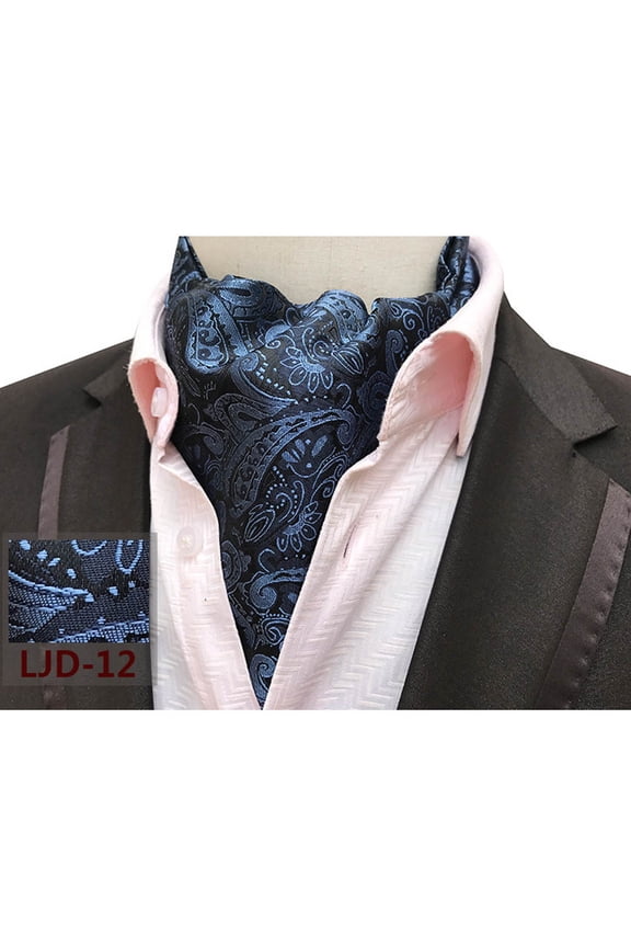 Men Floral Polka Dots Paisley Scarves Cravat Ascot Wedding Neckties Fashion