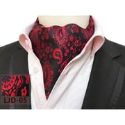 Men Paisley Floral Cravat Ascot Tie Fashion Wedding Party Neckwear