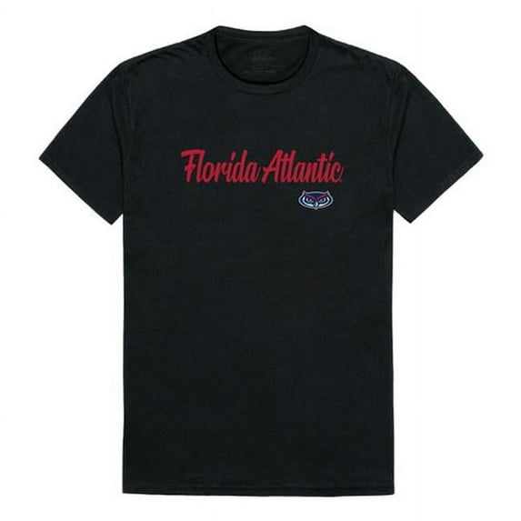 Men Florida Atlantic Owls Script T-Shirt, Black - 2XL
