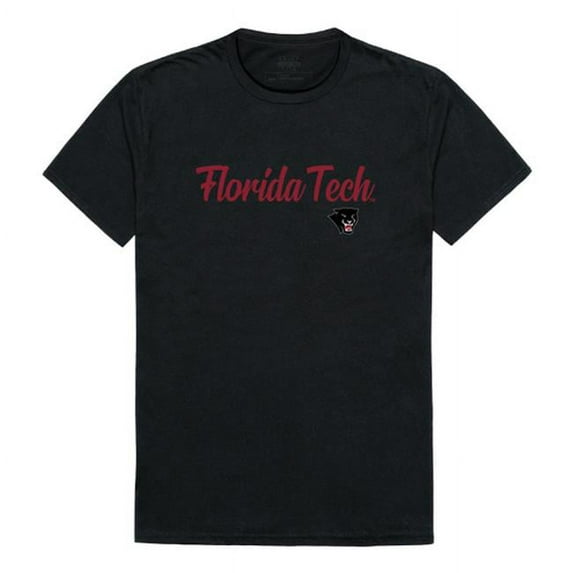 Men Florida Tech Panthers Script T-Shirt, Black - Small
