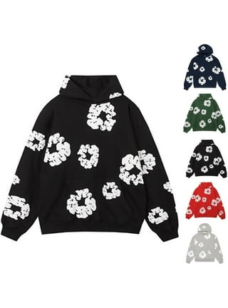 Hoodie flower print new arrivals