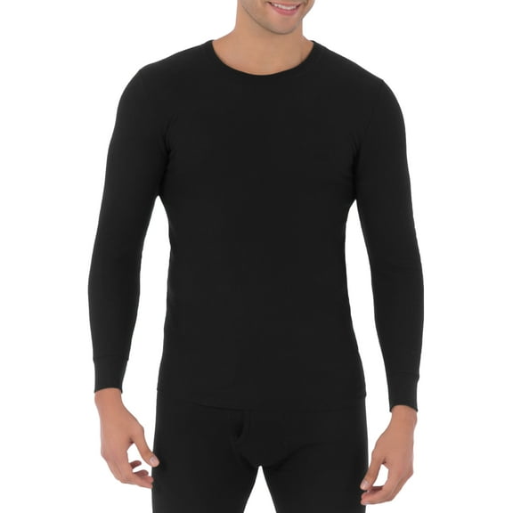 Men Fol Thermal Crew Black L
