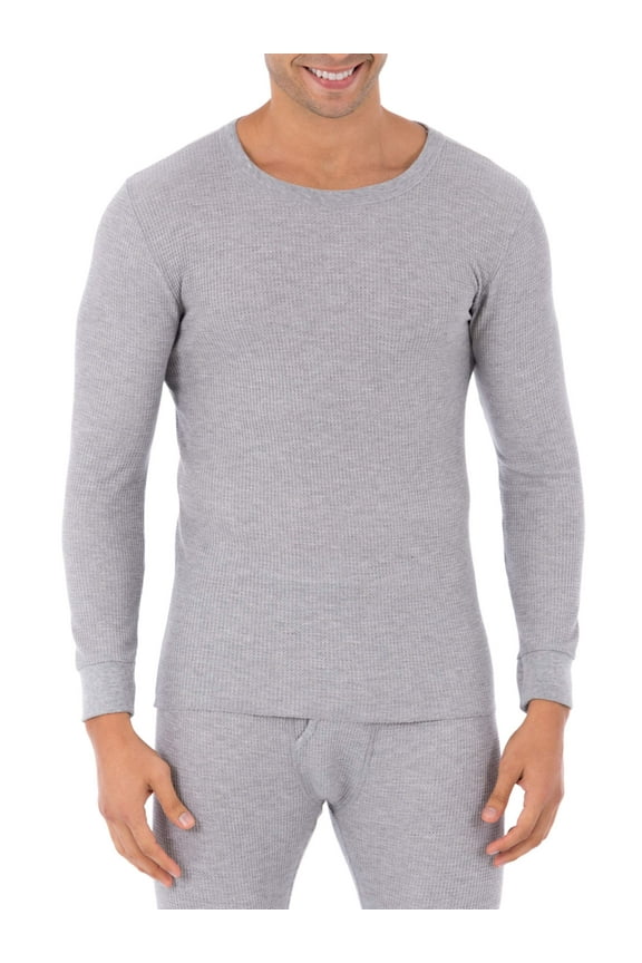 Men Fol Thermal Crew Grey Htr M