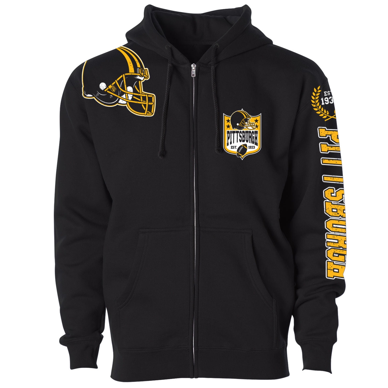 Men Football Home Team Zip Up Hoodie
