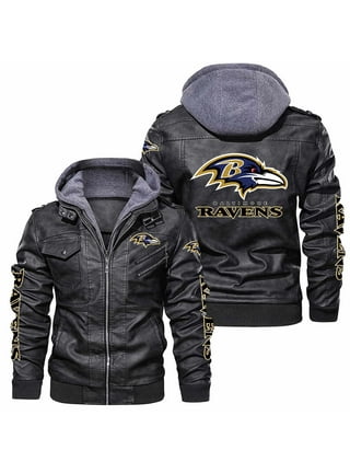 RAVENS FAUX popular LEATHER MEN'S JACKET XL