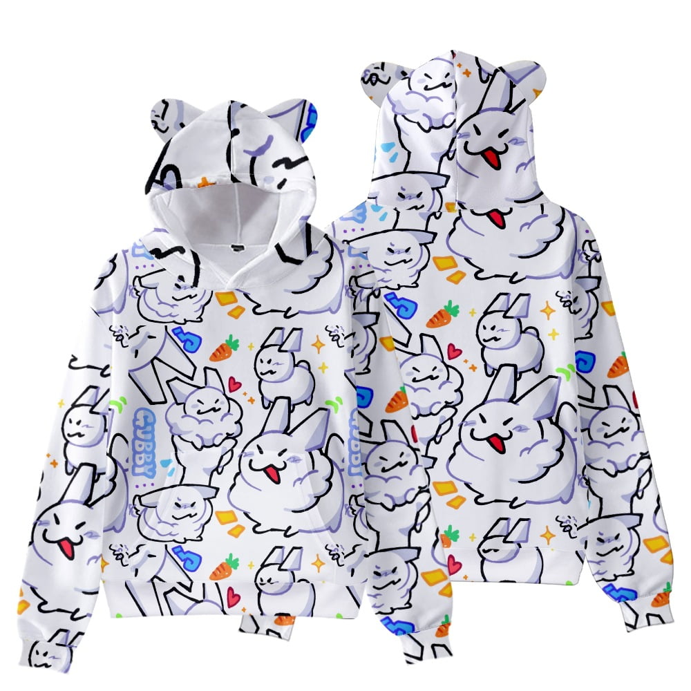 Men Forsaken Gubby 3D Figure Printed Sweatshirt Adult Funny Cute Rabbit ...