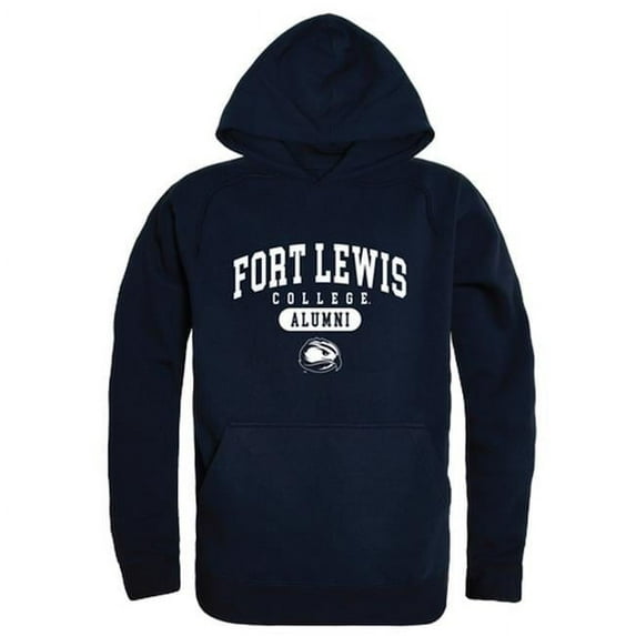 Men Fort Lewis College Alumni Hoodie, Navy - 2XL
