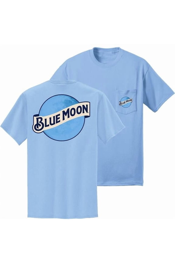 Men Front & Back Logo Printed Pocket T-Shirt - Medium