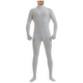 thumbnail image 1 of Men Full Body Stretch Bodysuit,Halloween Long Sleeve Soft Solid Color Slim Fit One Piece Jumpsuit for Adult Dress Up, 1 of 3