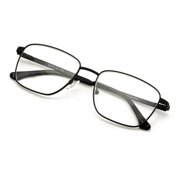 Men Full Titanium Large Wide Reading Glasses - Clear Lens Optical Frame Reader +1.00