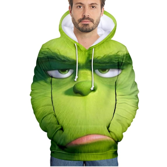 Men Funny Christmas Sweater-Angry Funny Pattern-kkt