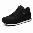 thumbnail image 1 of Men Fur Lined Outdoor Waterproof Work Shoes Hiking Winter Snow Boots Walking US, 1 of 7