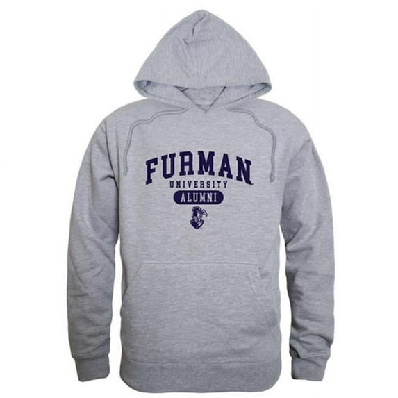 Men Furman University Alumni Hoodie, Heather Grey - 2XL
