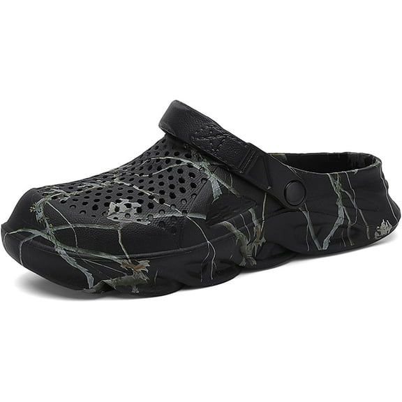 Men Garden Clogs Shoes Slippers: Lightweight Casual - Slip On Sandals for Outdoor Summer Beach Walking