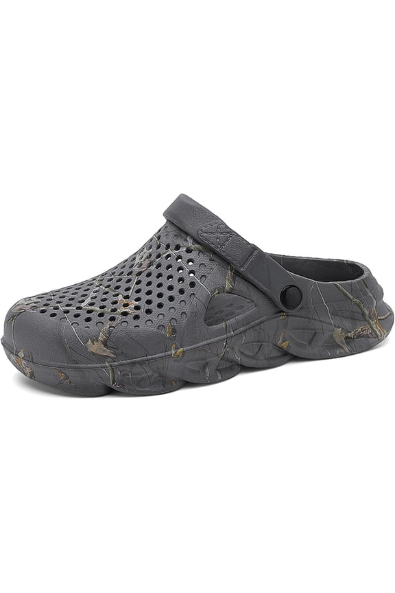 Men Garden Clogs Shoes Slippers: Lightweight Casual - Slip On Sandals for Outdoor Summer Beach Walking