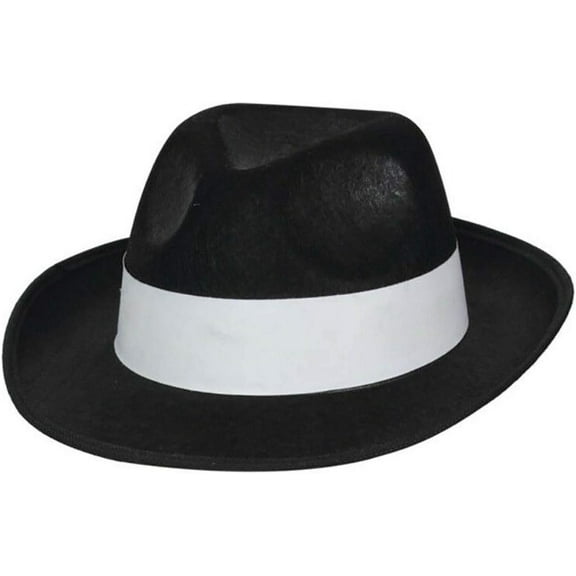 Men Gatsby Gangster Hat Tie Braces And Fake Cigar In White And Black Fancy Costume Accessories Mafia Set Felt Trilby Al Capone Mens 1920s Fancy Dress Outfits