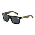 thumbnail image 1 of Men Genuine Bamboo Large Full Lens Sunglasses Reader - Tinted Reading Glasses 145mm Wide NOT BIFOCAL +2.75, 1 of 5