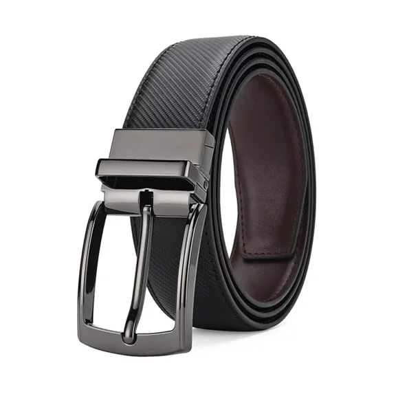 Men Genuine Leather Belts Adjustable Casual Dress Belt for Jeans Work Size 30-40