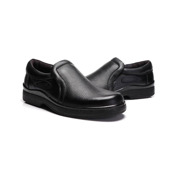 Men Genuine Leather Non Slip Work Shoes, Waterproof Chef Shoes, Food Service Shoes for Restaurant, Oil Resistant Kitchen Work Size 11