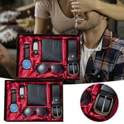 Men Gift Set Belt Watch Wallet Belt Set Gift Box Unique Birthday Gifts Box for Father Husband Son Boyfriend Friend, Gift Baskets for Men Male