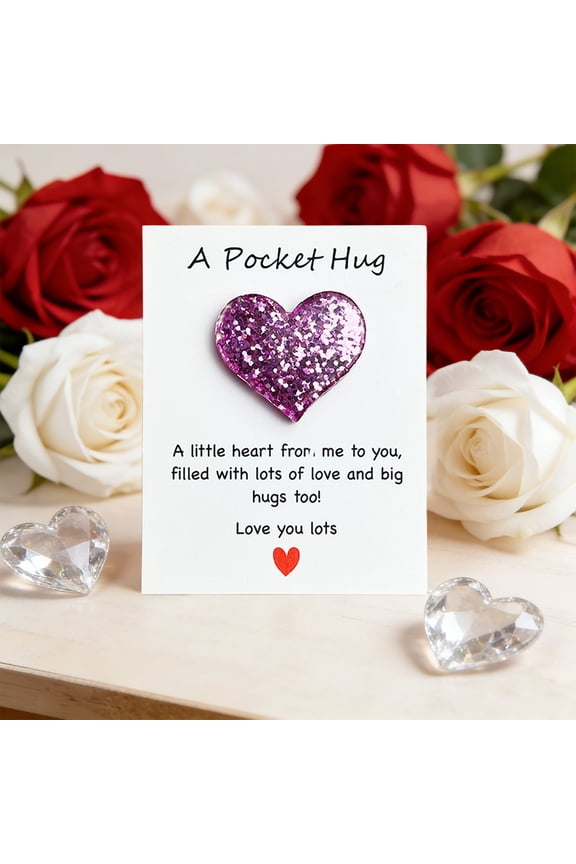 Men Gifts Pocket Hug Card for Valentine's Day, Mini Gifts Pocket Hugs for Women, Small Gift Ideas Pockets Hugs Gifts, Mother's Day Pocket Hug Pocket Token(1pcs)