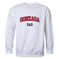 thumbnail image 1 of Men Gonzaga Bulldogs Dad Crewneck Fleece, White - Large, 1 of 1
